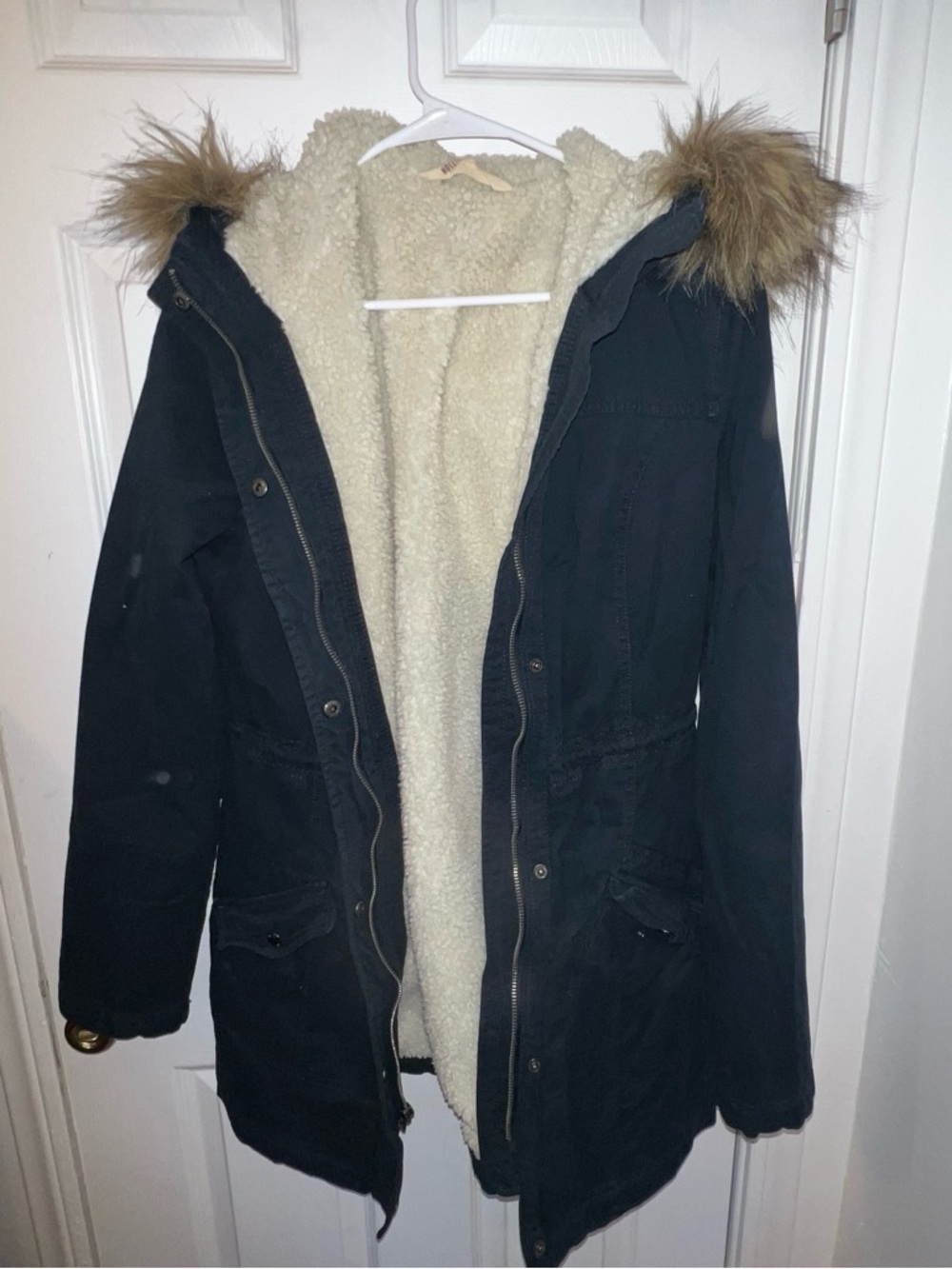 Hollister Sherpa parka
